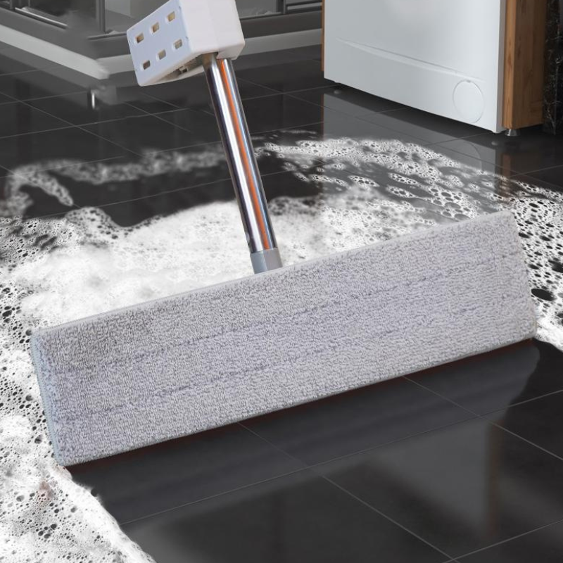 Hands-Free Flat Mop - No-Touch Wet & Dry Floor Cleaning System
