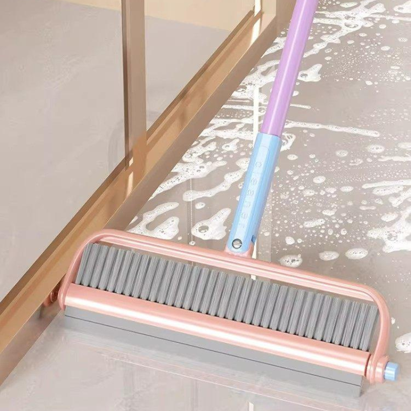 Magic Mop and Broom Combo with Scraper - 2-in-1 Sweep & Mop Tool