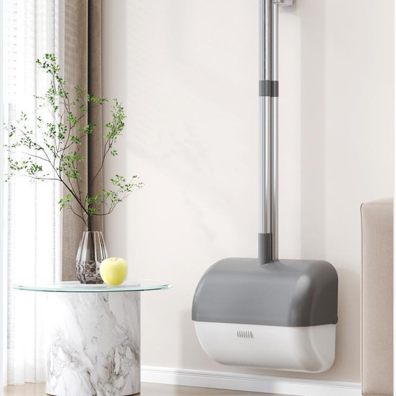 Wall-Mounted Broom & Dustpan Set - Space-Saving Sweeping Kit
