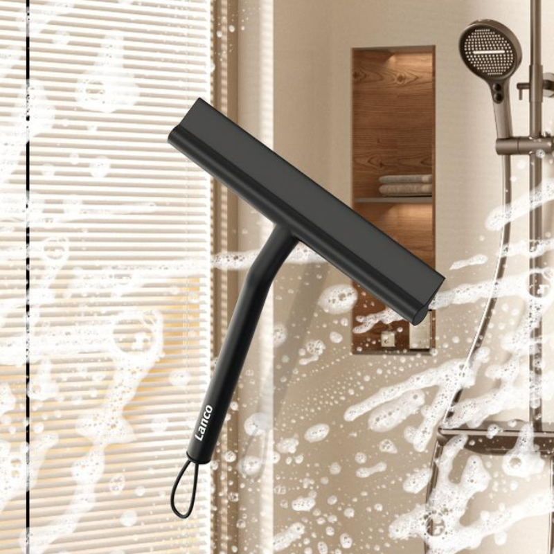 Silicone Window Squeegee - Streak-Free Glass & Shower Door Cleaner