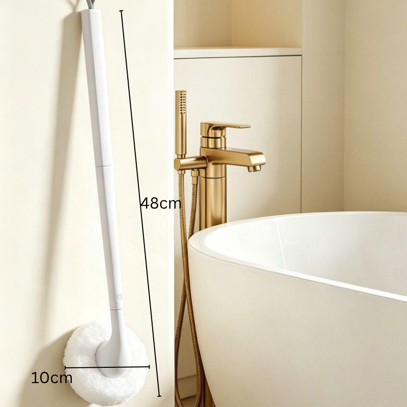 Soft Bristle Bathroom Cleaning Brush - Gentle Scrub Brush for Tile, Sinks & Toilets