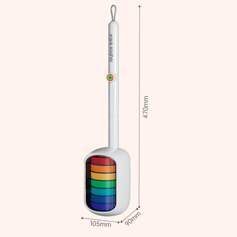 Disposable Toilet Brush - Single-Use Sanitary Cleaning Heads, Long Handle