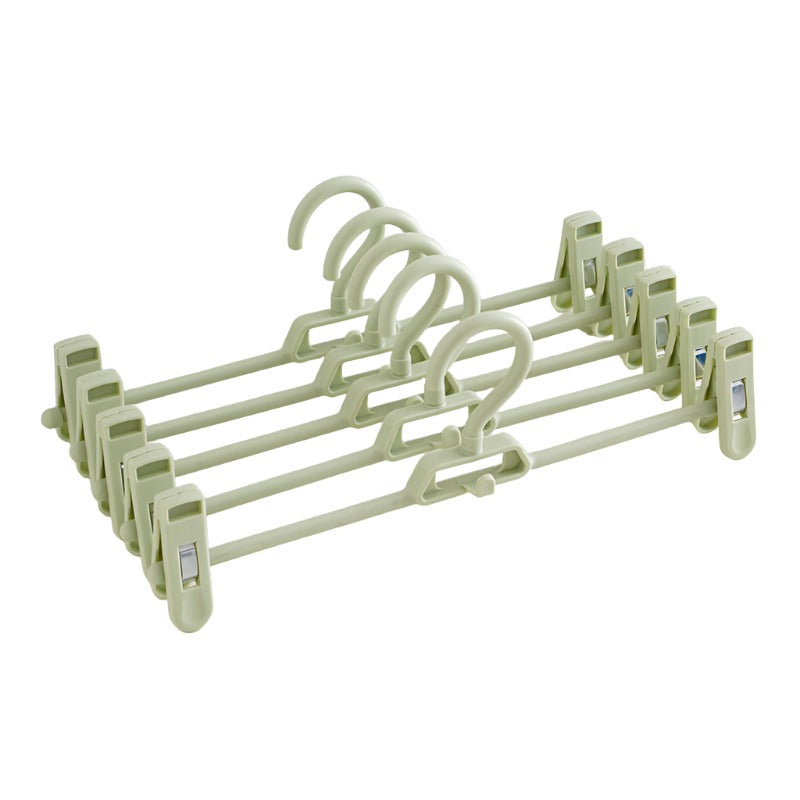 Non-Slip Trouser Clip Hangers - Stackable Space-Saving Pants Storage
