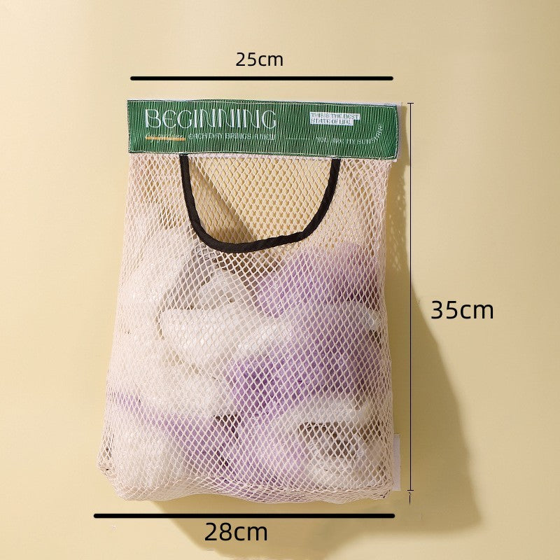 Kitchen Velcro Storage Bags - Wall-Mount Bag & Pouch Organizer, Set of 3