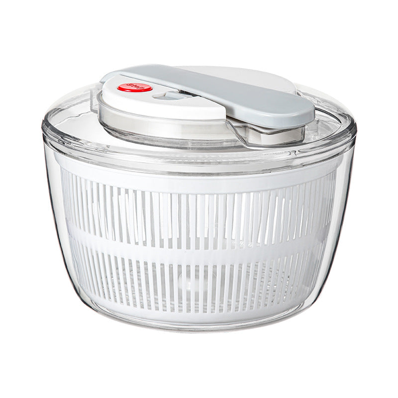Vegetable Washing & Drying Basin - Press-Drain Salad Spinner Bowl