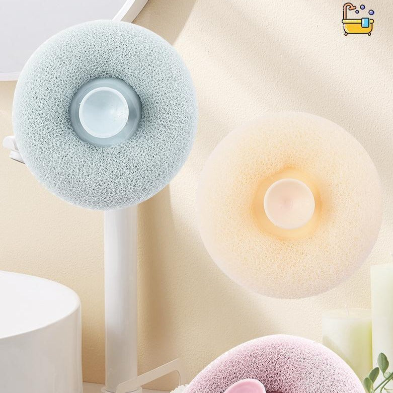 Suction Cup Massage Bath Brush - Hands-Free Foaming Exfoliating Body Brush