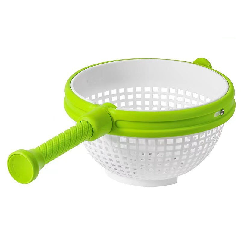 Salad Spinner with Drain Basket - Fast Spin Dryer for Crisp, Dry Greens