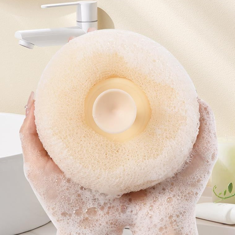 Suction Cup Massage Bath Brush - Hands-Free Foaming Exfoliating Body Brush