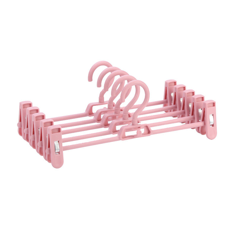 Non-Slip Trouser Clip Hangers - Stackable Space-Saving Pants Storage