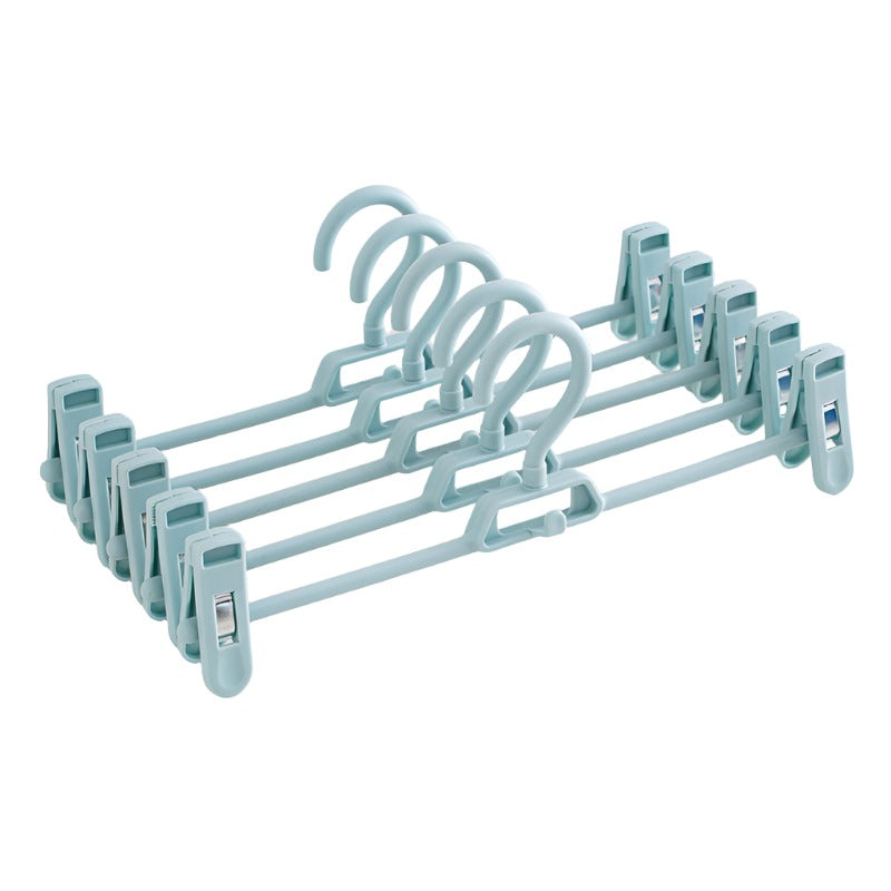Non-Slip Trouser Clip Hangers - Stackable Space-Saving Pants Storage