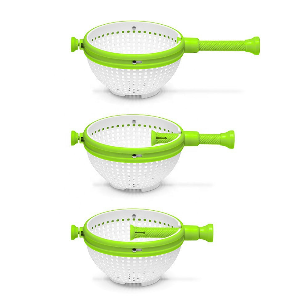 Salad Spinner with Drain Basket - Fast Spin Dryer for Crisp, Dry Greens