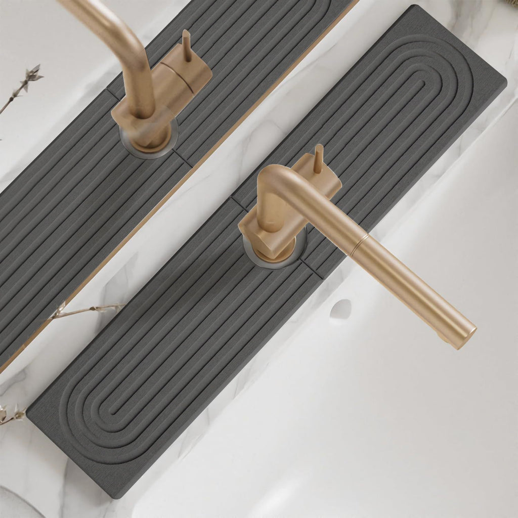 Quick-Dry Sink Mat - Water Absorbing Kitchen & Bathroom Drying Pad