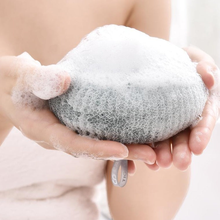 Suction Cup Massage Bath Brush - Hands-Free Foaming Exfoliating Body Brush