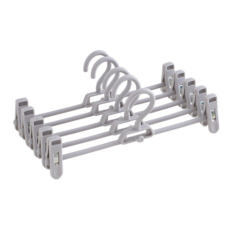 Non-Slip Trouser Clip Hangers - Stackable Space-Saving Pants Storage