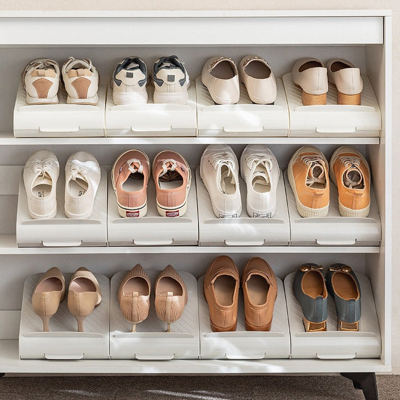 Adjustable Non-Slip Shoe Rack - Expandable Home Shoe Storage Organizer