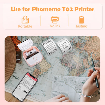 Portable Pocket Printer T02 | Self-Adhesive Paper