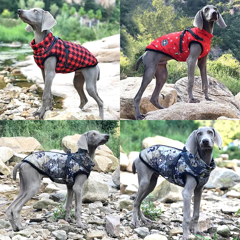 PawParka™ Holiday Designs | Dog Winter Jacket