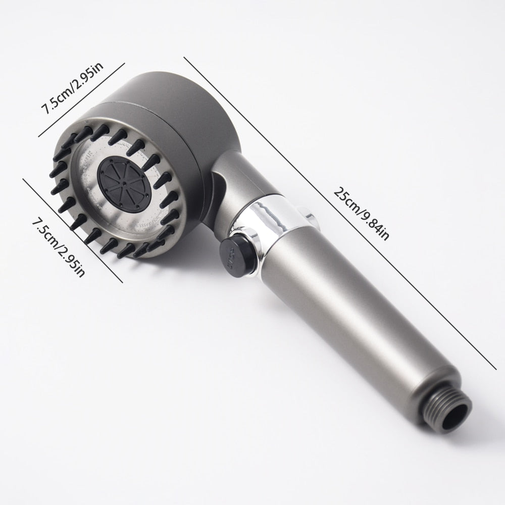 High Pressure Shower Head - 3-Mode Adjustable Spray Showerhead