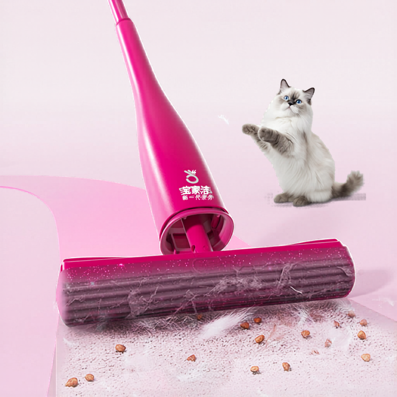 Long Handle Self-Wringing Sponge Mop - Wet & Dry Floor Cleaning Tool