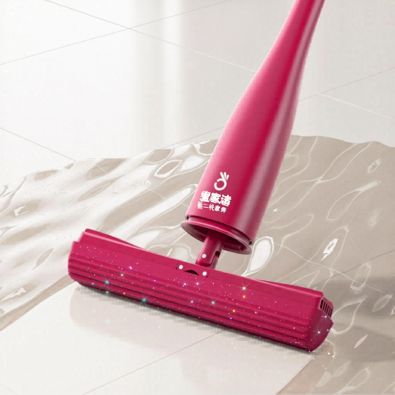 Long Handle Self-Wringing Sponge Mop - Wet & Dry Floor Cleaning Tool
