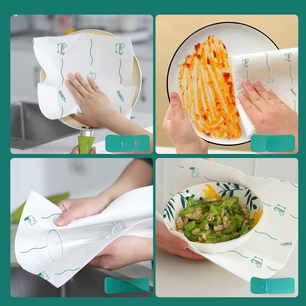 Bamboo cloths for pans, dishes and cups