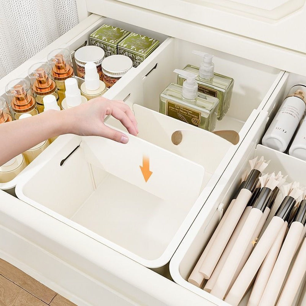 Removable dividers in drawer bin