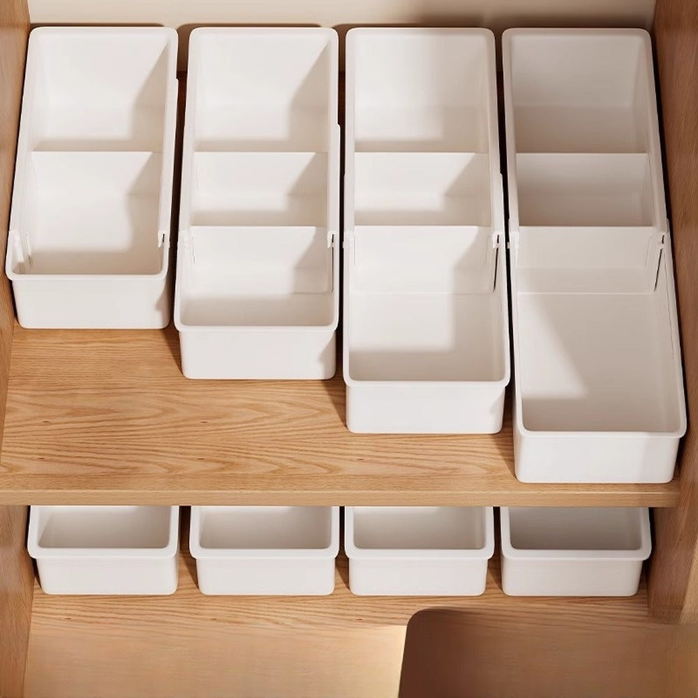 Set of expandable organizer bins