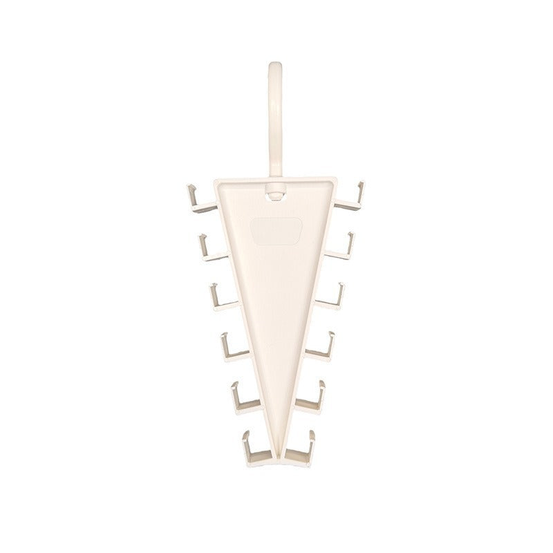 V-Shape Non-Crush Hanger with 12 Storage Hooks - Space-Saving Closet Organizer