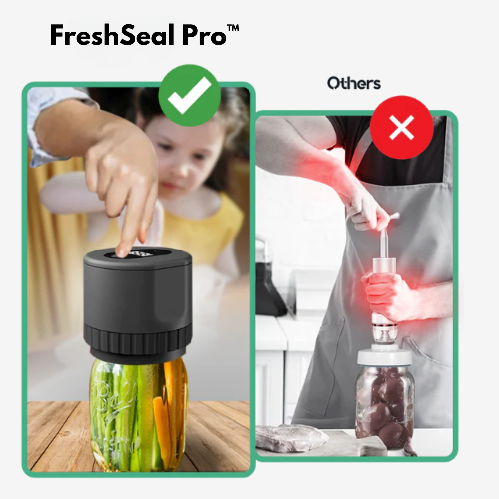 FreshSeal Pro™ | Mason Jar Vacuum Sealer