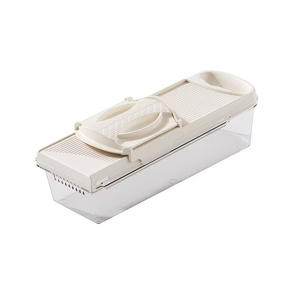 Mandoline slicer with catch container
