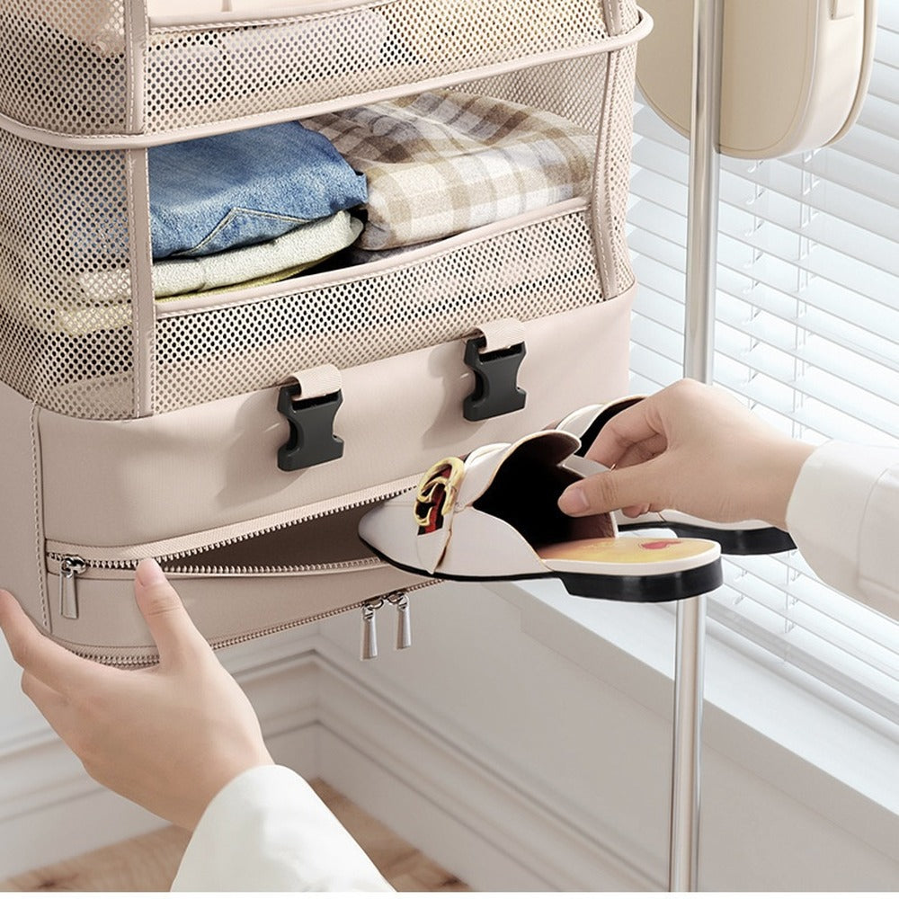 Shoe compartment at the bottom