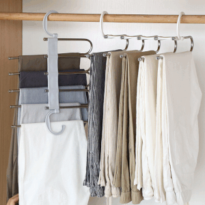 Multi-Functional Pants Hanger Rack - Space-Saving Closet Organizer for Trousers & Scarves