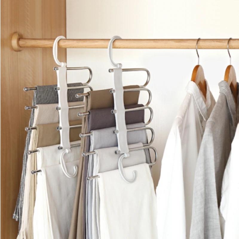 Multi-Functional Pants Hanger Rack - Space-Saving Closet Organizer for Trousers & Scarves