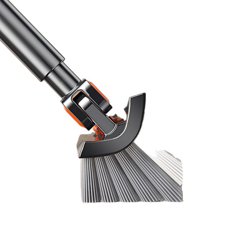 V-Shape Tile & Grout Scrub Brush - 49-Inch Extendable Handle Double-Sided Cleaner