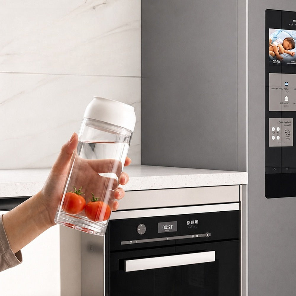 Airtight grain jar keeping food fresh