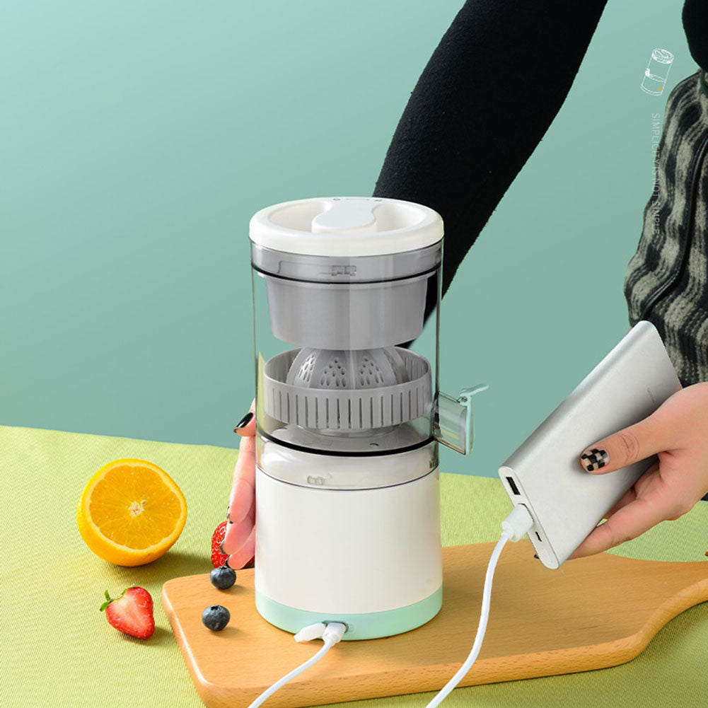 Portable USB Rechargeable Citrus Juicer - Cordless Electric Fruit Squeezer
