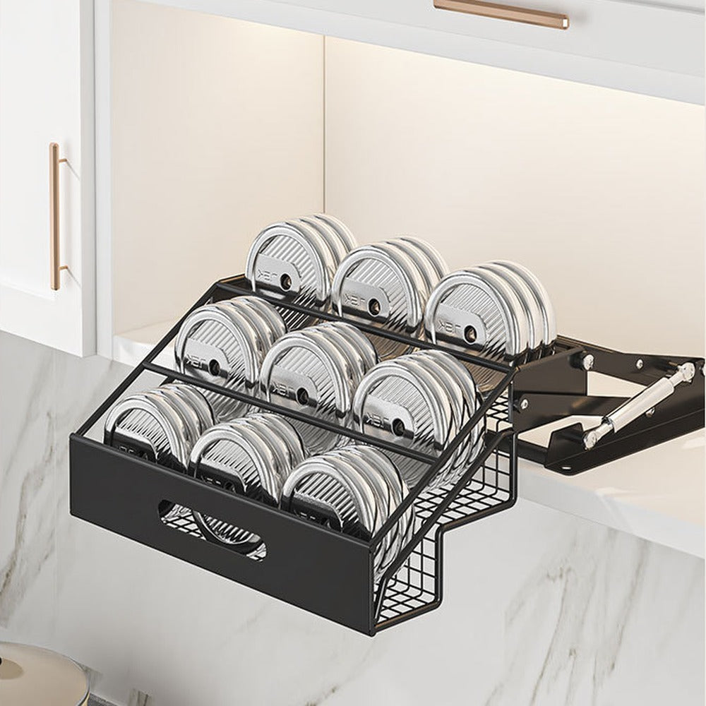 Rack holding small plates and bowls