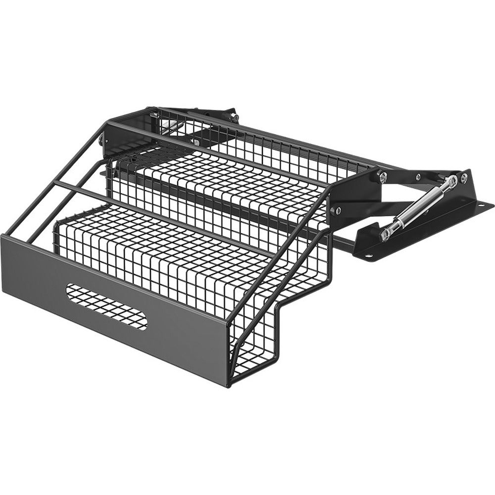 Black 3-tier pull-down spice basket