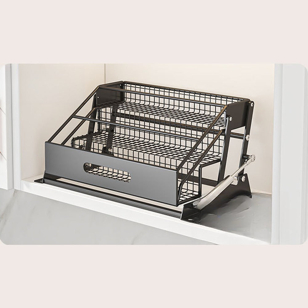 Rack fully pulled down