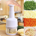 Push-down garlic chopper - White