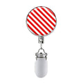 Retractable towel clip - Red Stripe