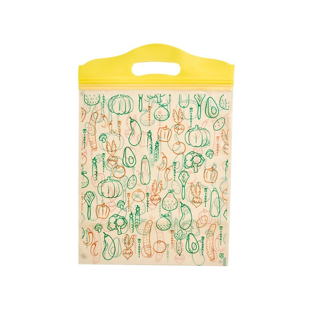 Zip-seal produce bag with handle