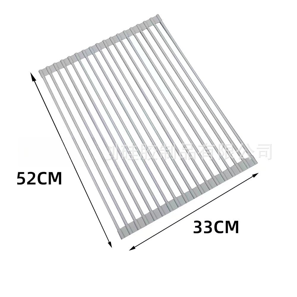 Roll-up dish rack - Large 20.5x13 in / Gray