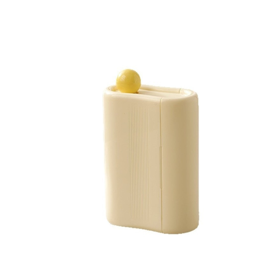 Cream yellow tear-free lint roller