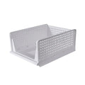 White stackable pull-out closet drawer