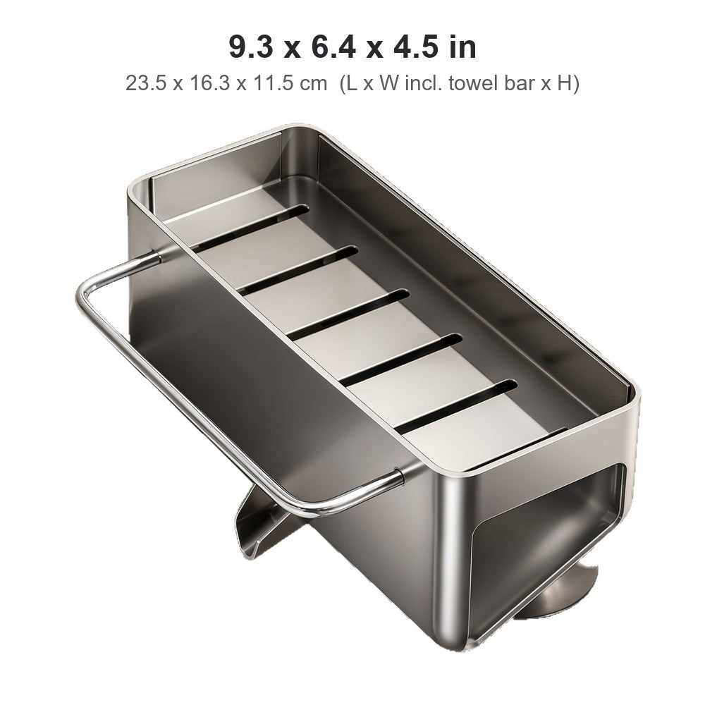 Sink caddy dimensions 9.3 x 6.4 x 4.5 inches