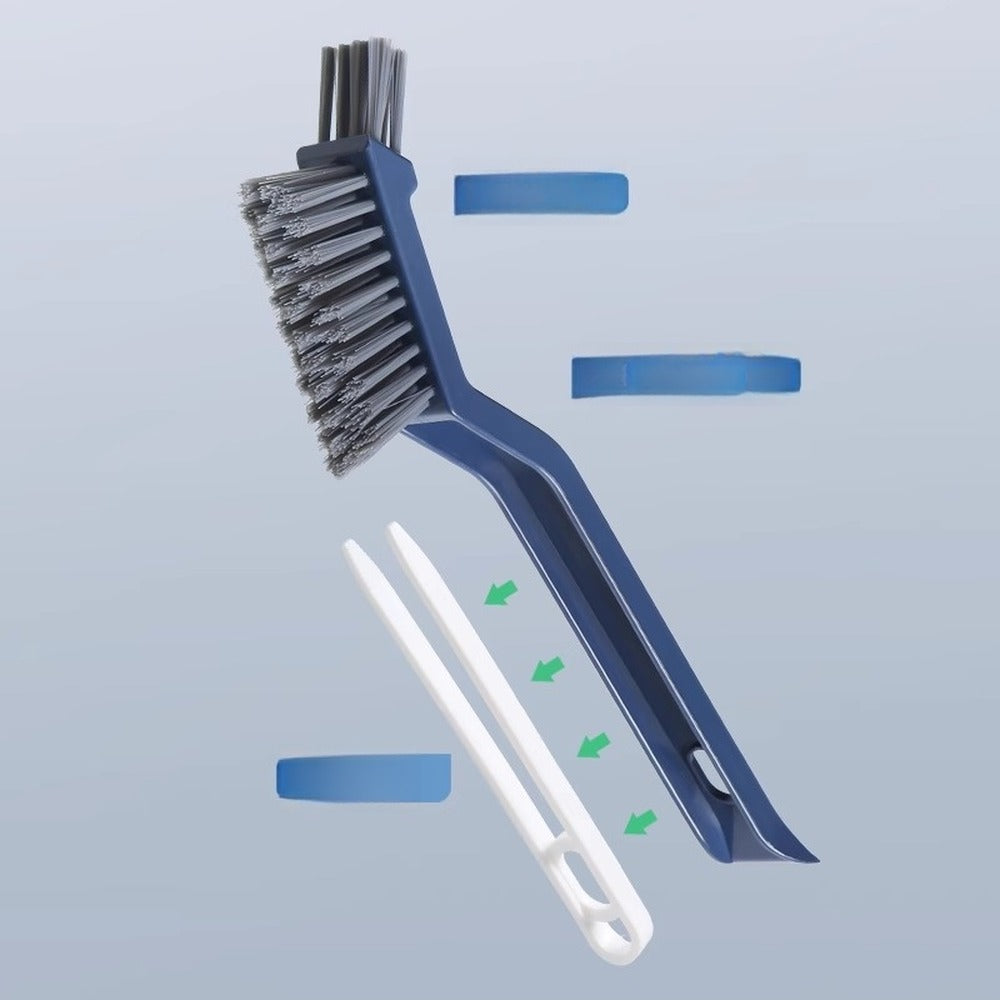 Brush with drain hair clip