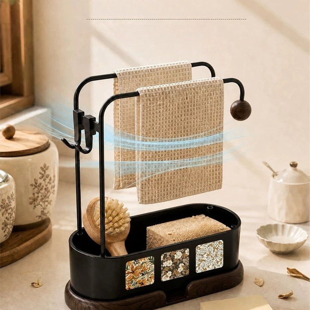 Airflow keeps the dishcloth dry