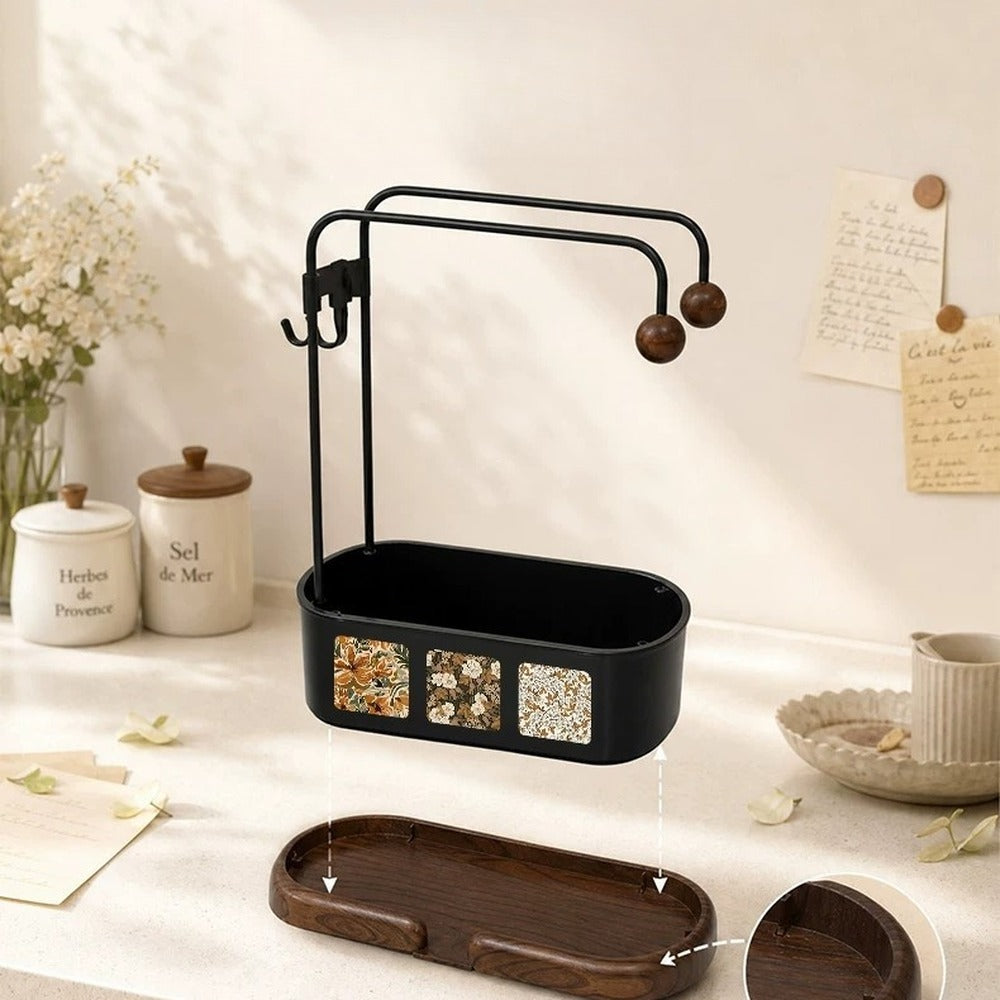 Side hooks for small brushes