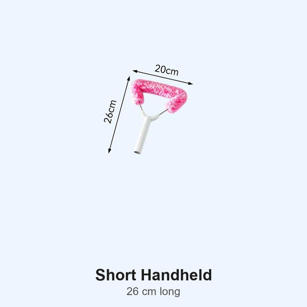 Short handheld window screen brush, 26 cm